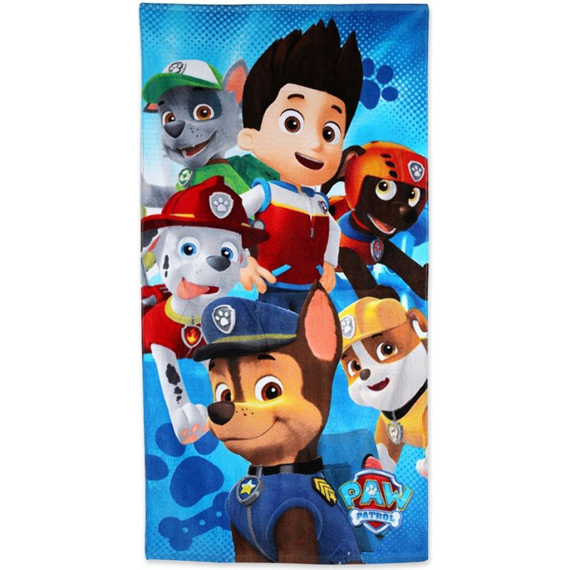 Pludmales dvielis 70x140 Paw Patrol Paw 8092 Suņi visa bērnu brigāde