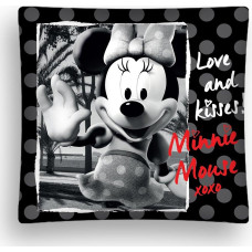 Bērnu spilvendrāna 40x40 3D Mini Minnie Mouse 07 melna ar punktiem 2530