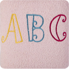 Bērnu dvielis 70x140 Baby 22 rozā ABC 450g/m2