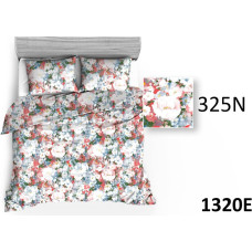 Kokvilnas gultasveļa 140x200 1320E krāsaina pļava 325N