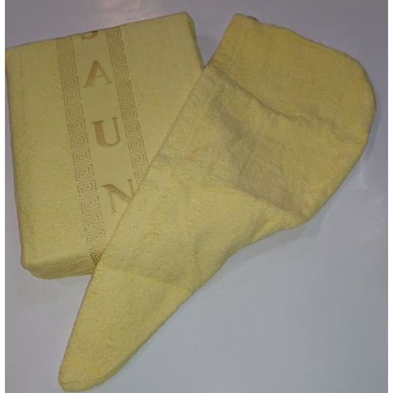 Pirts sieviešu komplekts 2 gabalu dzeltena kleita un turbāns One Size