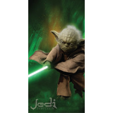 Pludmales dvielis 70x140 Star Wars 5123 Star Wars Yoda kokvilna