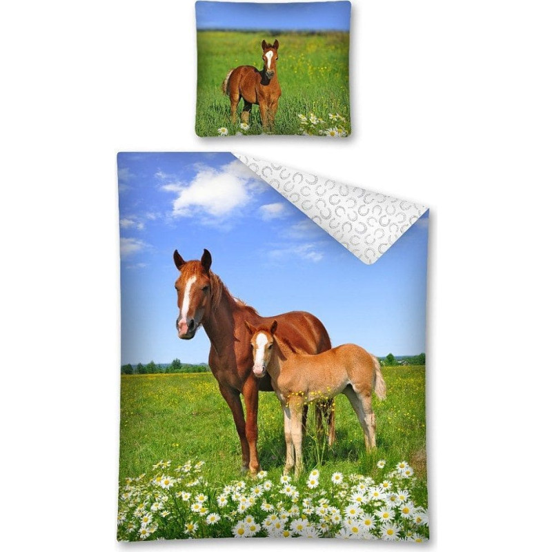 Jauniešu pakaiši 140x200 Zirgi pļavā 2640, abpusēji