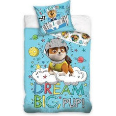 Kokvilnas gultasveļa 100x135 Paw Patrol zila Dreem Big Pup PAW172014 2462