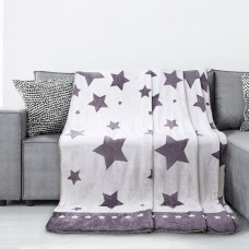 Decoking Mikrošķiedras sega 150x200 Cuddle Starlight baltas pelēkas zvaigznes