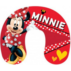 Mini Mouse kruasānu ceļojumu spilvens 4738 Minnie Mouse sarkans