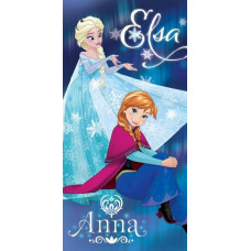 Pludmales dvielis 70x140 Frozen Anna un Elsa bērniem 7064