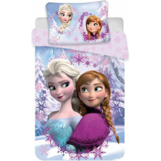 Kokvilnas gultas veļa 140x200 Frozen Frozen 6787 Anna Elsa spilvendrāna 70x90