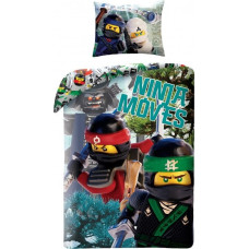 Kokvilnas gultas veļa 140x200 Lego Ninjago Kai Lloyd Garmadon Cole Zane Masters of Spinjitzu 0570 spilvendrāna 70x90