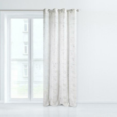 Gatavs aizkars ar starplikām 140x250 Lyn balts sudrabs