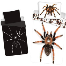 Gultas veļa spīd tumsā 140x200 Spider Spider 1828 kokvilnas spilvendrāna 70x90