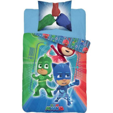 Kokvilnas gultas veļa 160x200 PJ Maskas Gekson Catboy Sowella zils 7915