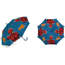Bērnu lietussargs Spiderman Man 2677 Spider, zils lietussargs zēniem, zils rokturis