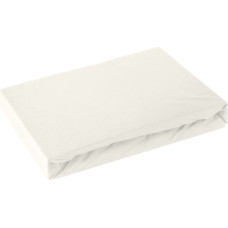 Džersija palags ar gumiju 160x200 krēms augstajam matracim 30 cm 125 g/m2