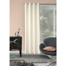 Aizkars 140x250 Krēms, raiba āda, gatavs ar cilpām