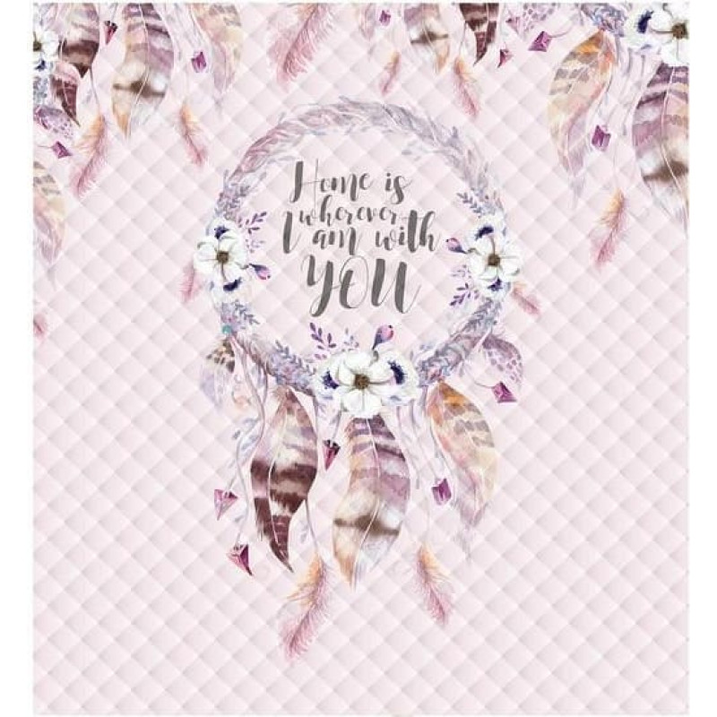 Dekoratīvais gultas pārklājs 220x240 K 35 Dreamcatcher pūder virši Holland 2