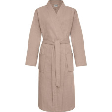 Bēšs XXL kokvilnas Gofer vafeļu peldmētelis