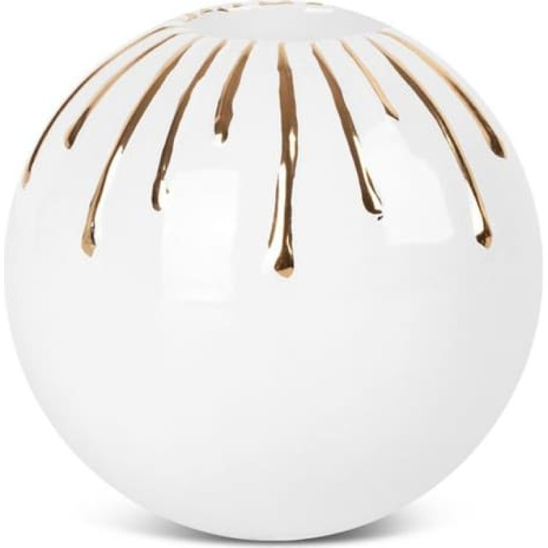 DEKORATĪVAIS SVEČU STATĪVS LUIS (02) (FI) CM 12X11 BALTS