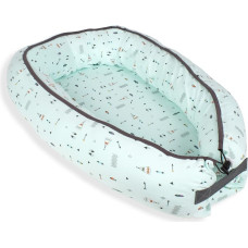 Interbaby Mazuļa ligzda 85x50 piparmētru zvaigznes