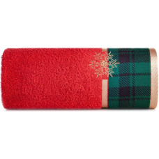 Ķiršu dvielis 70x140 sarkans zaļš Ziemassvētki 01a 480 g/m2