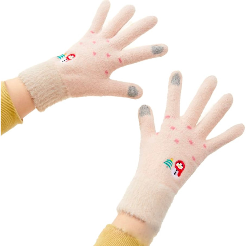 Hurtel Sievie&scaron;u bē&scaron;i siltie ziemas pieskārienu cimdi telefonam