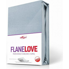 Flaneļa palags ar gumiju 220x200, gaiši zils