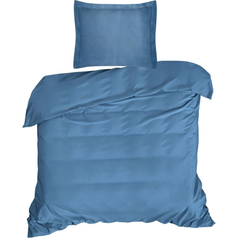 Gultas veļa 160x200 Nova C 1x70x90 tumši zila