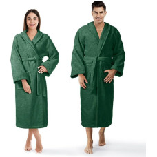 Prestiż frotē peldmētelis S/M pudele zaļa kokvilnas viesnīcas halāts 450g/m2