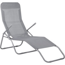 Atzveltnes krēsls Dārza krēsls 180x60x96 ISWING RELAX pelēks