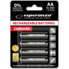 Esperanza EZA106 PRECHARGED HR6 2600MAH ALWAYS READY BLISTERA IEPAKOJUMĀ 4GB.