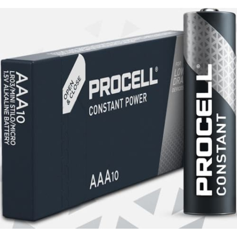 Duracell MN 2400 Procell Constant AAA (LR03) MINIMĀLAIS PASŪTĪJUMS 10GB.