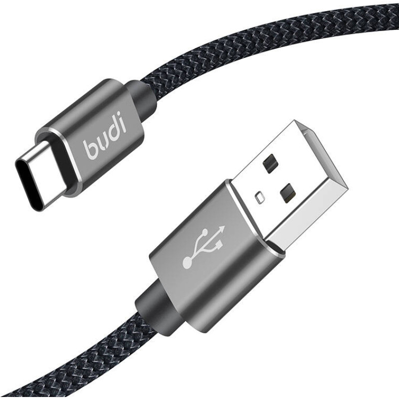 Budi USB-A to USB-C Cable Budi 206T|2M 2.4A 2M (black)