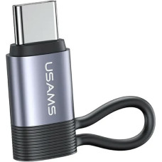 USAMS Adapter AU17 Lightning - USB-C 30W stalowy|aluminium SJ677LN01 (US-SJ677)