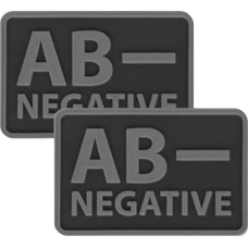 Helikon - PVC plāksteris - Asinsgrupa - AB- NEG - Melns - 2 gab