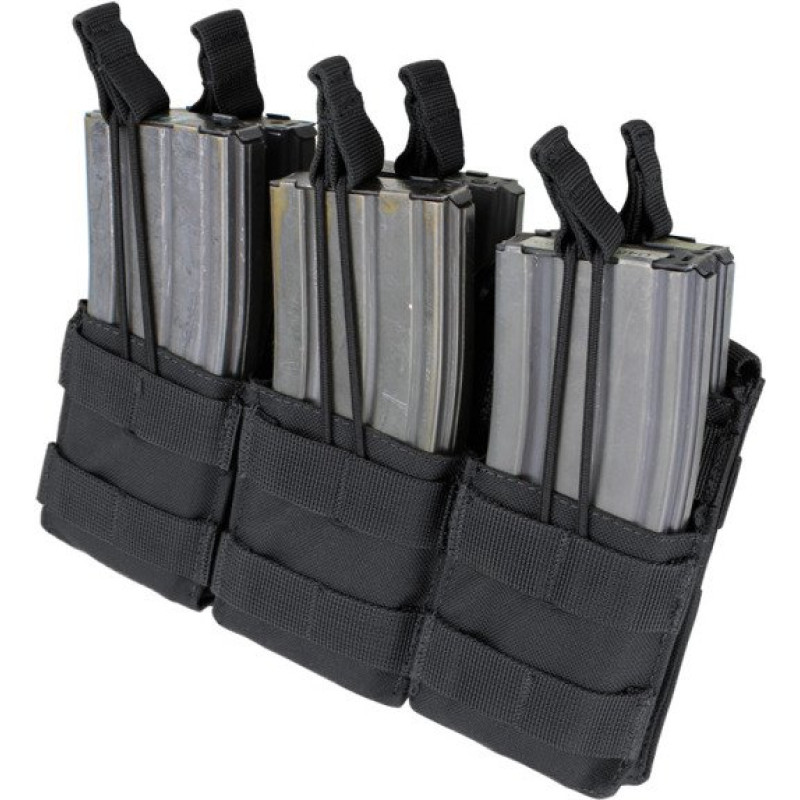 Condor - Triple Stacker M4 Mag Pouch - Melns - MA44-002