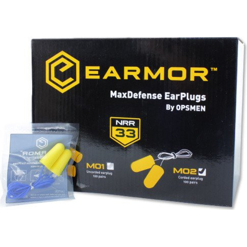 Earmor - MaxDefense putu ausu aizbāžņi - M02 - BOX 60 gab