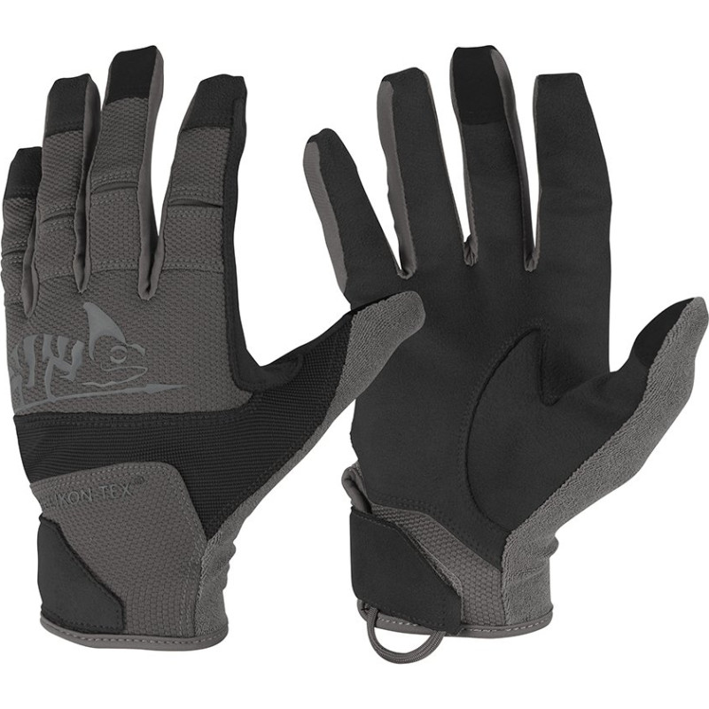 Helikon - Range Tactical Gloves Hard - Melns / Shadow Grey - RK-RNG-PO-0135A (M)