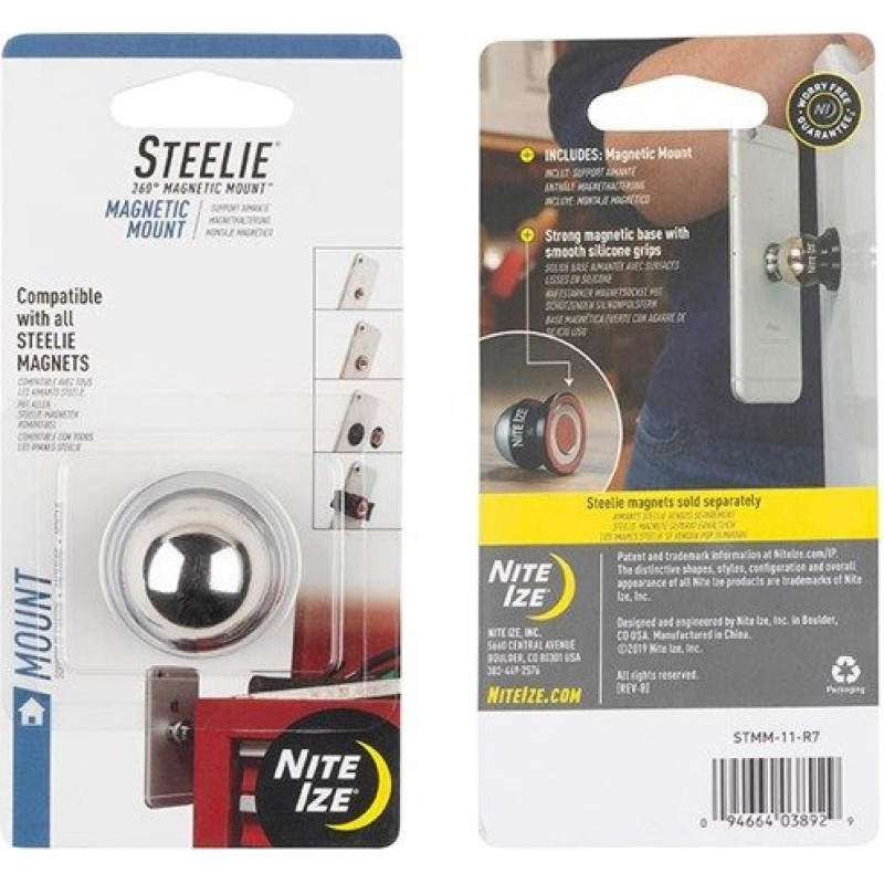 Nite Ize - Steelie® magnētiskais stiprinājums - STMM-11-R7