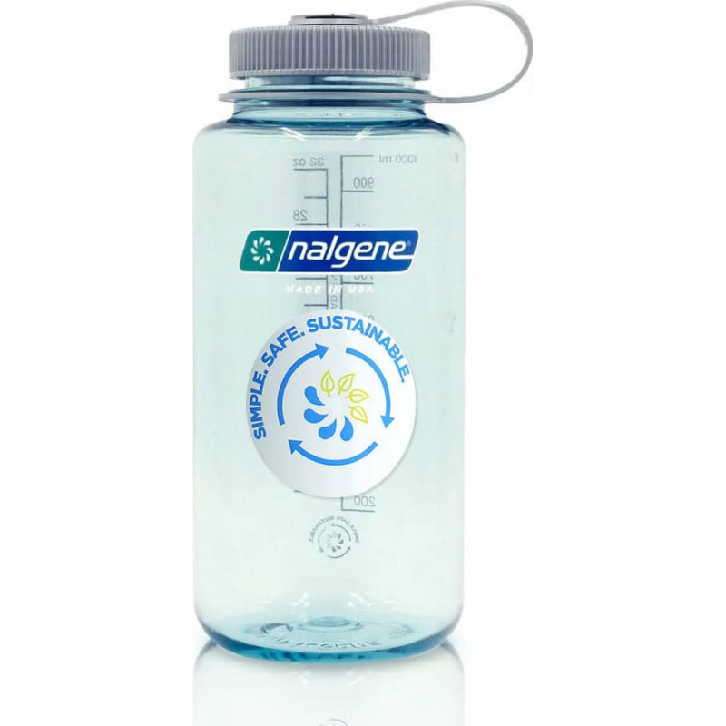 Nalgene - 32 unces platas mutes stiprinājuma pudele - 63&nbsp;mm vāciņ&scaron; - 1,1&nbsp;l - Seafoam&nbsp;&mdash; 2020-1632