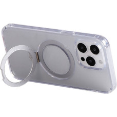 Magnetic protective phone case with holder Joyroom JR-BP004 for iPhone 15 Pro Max (transparent)