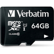 Verbatim  64 GB SD Micro (SDXC) Class 10 With Adaptor