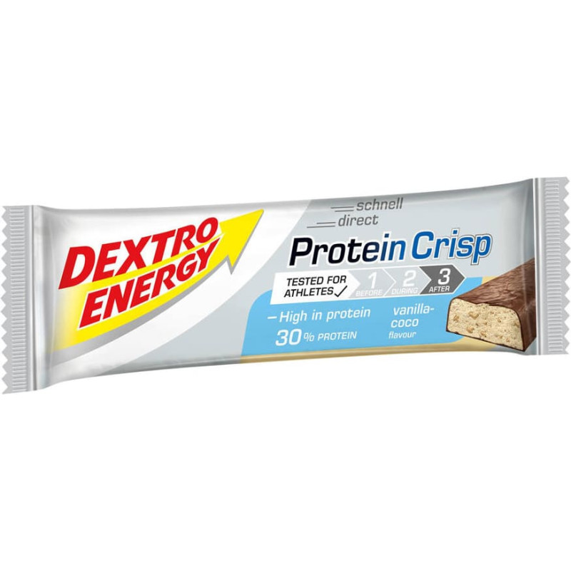 Dextro Energy - Protein Crisp batoniņš - Vaniļa/kokosrieksts - 50 g - DE73