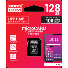 Goodram MICROSDXC 128GB CLASS 10|UHS 1 + ADAPTER