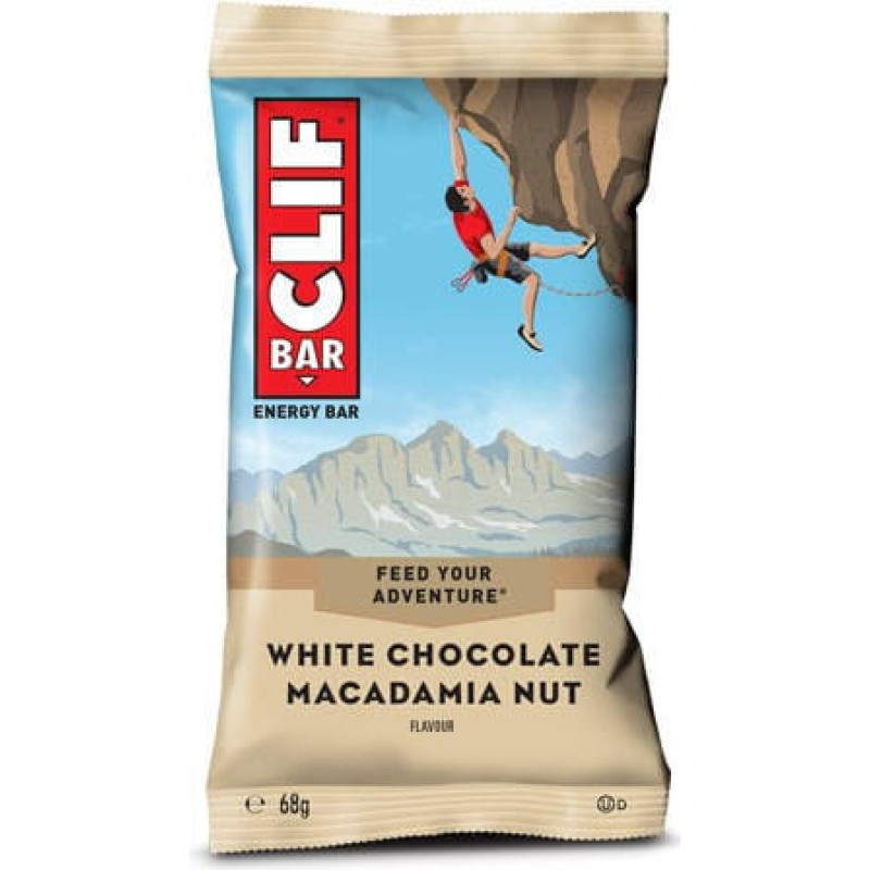 Clif Bar - Enerģijas batoniņš - 279 kcal - Baltā šokolāde - Makadāmijas rieksti - CB03