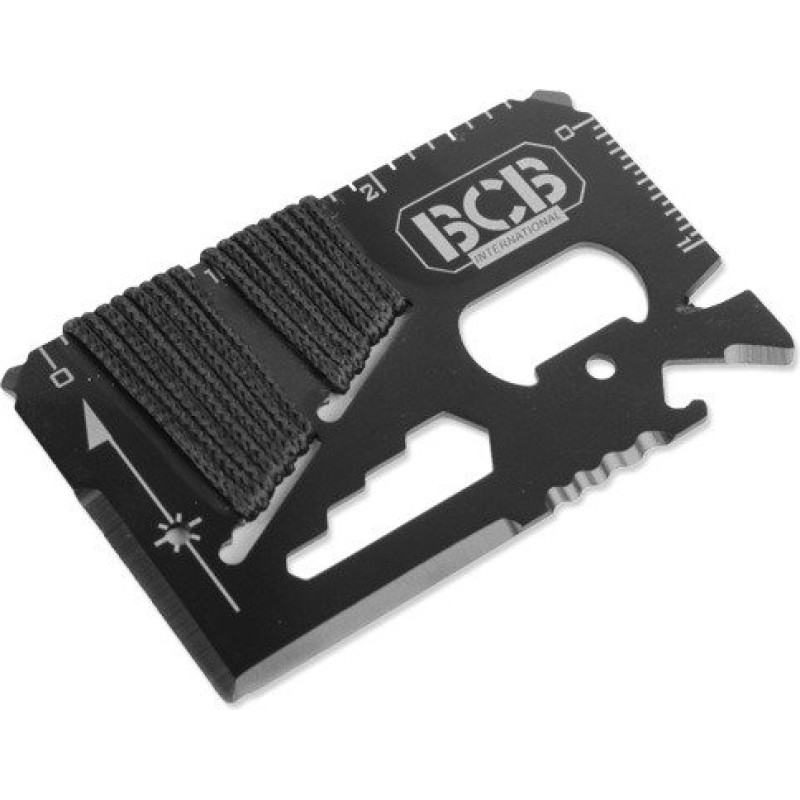 BCB - Izdzīvošanas karte Mini Work Tool Black - CM024B