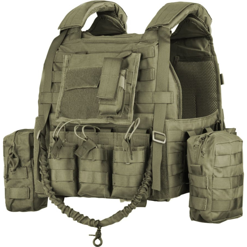 101 Inc. - Plate Carrier Ranger taktiskā veste - zaļa - LQ14122