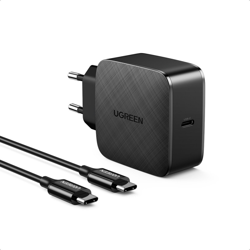 UGREEN CD217 lādētājs 65 W, USB-C + USB-C kabelis ar USB-C, 2 m, melns