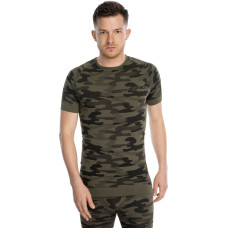 Spaio - Militārais termiskais T-krekls - Forest Green Camo (M)