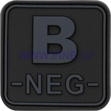 JTG Bloodtype Square Rubber Patch B Neg