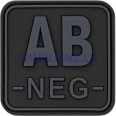 JTG Bloodtype Square Rubber Patch AB Neg